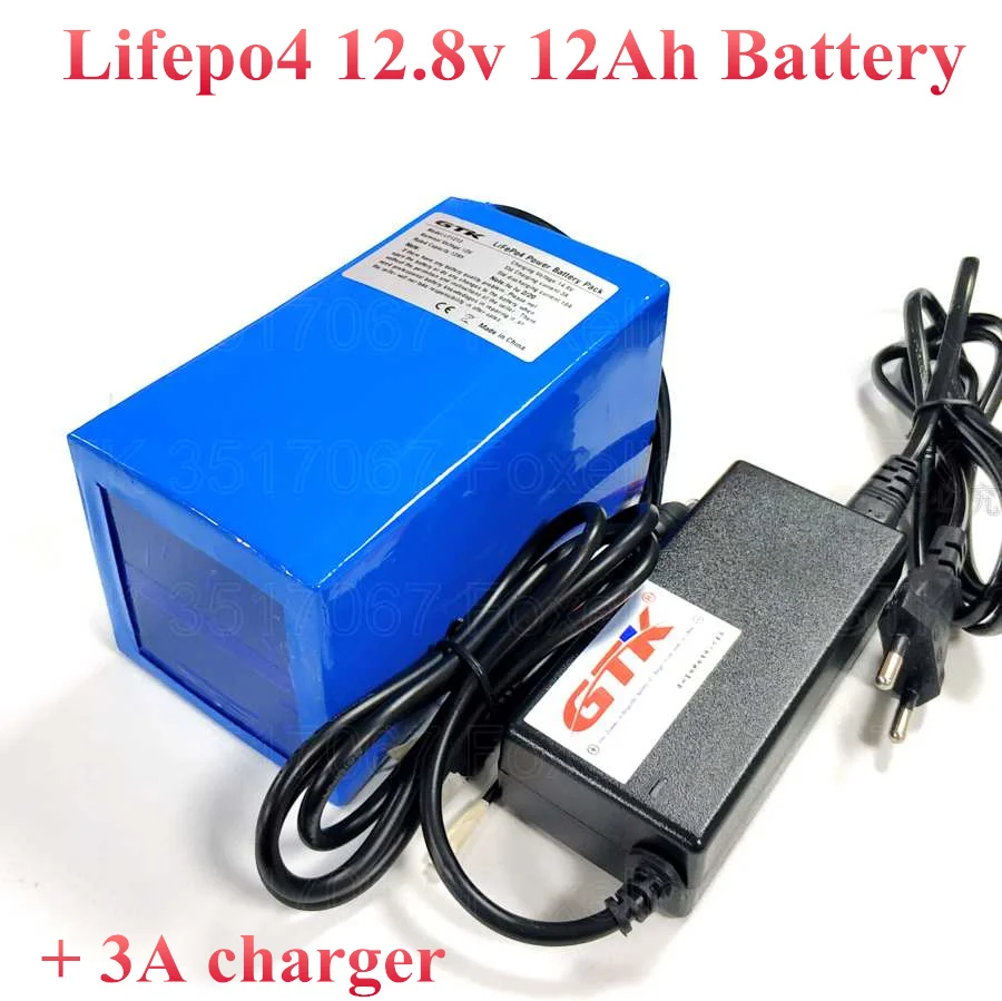 12V 12AH Lifepo4 Уличный фонарь 13Ah 12v аккумулятор постоянного тока 12v 10Ah портативный мотоциклетный аккумулятор BMS + зарядное устройство 14.6v 3A