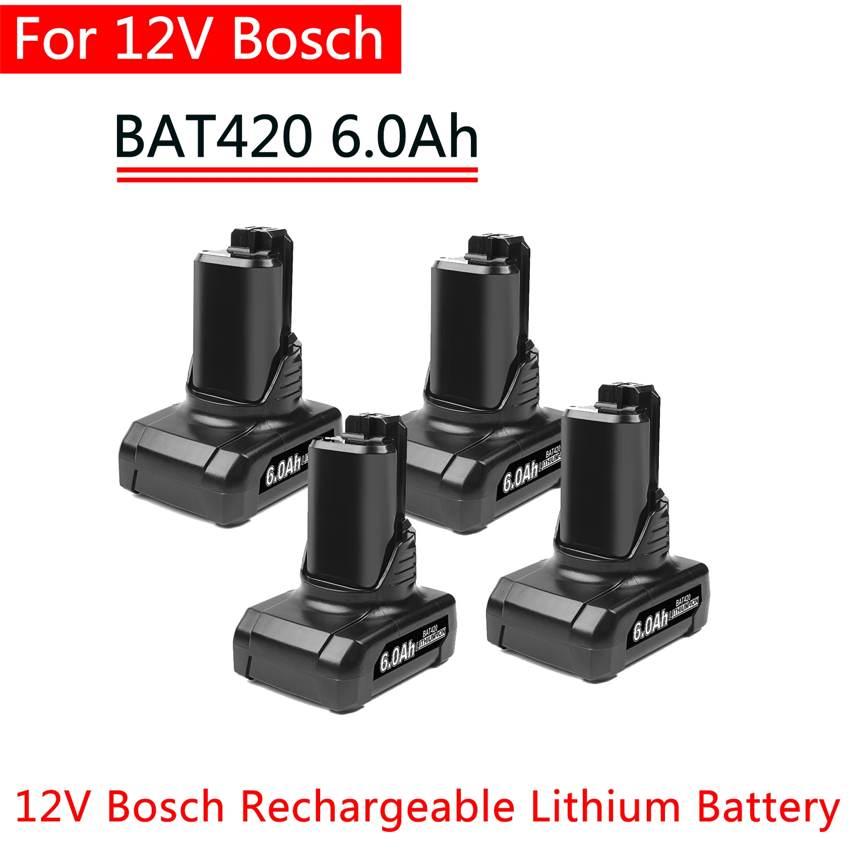 12V Bosch 6.0Ah Литий-ионный BAT420 Сменный Аккумулятор для Bosch BAT411 BAT412 BAT413 BAT414 Аккумулятор 10.8V Аккумуляторные Электроинструменты