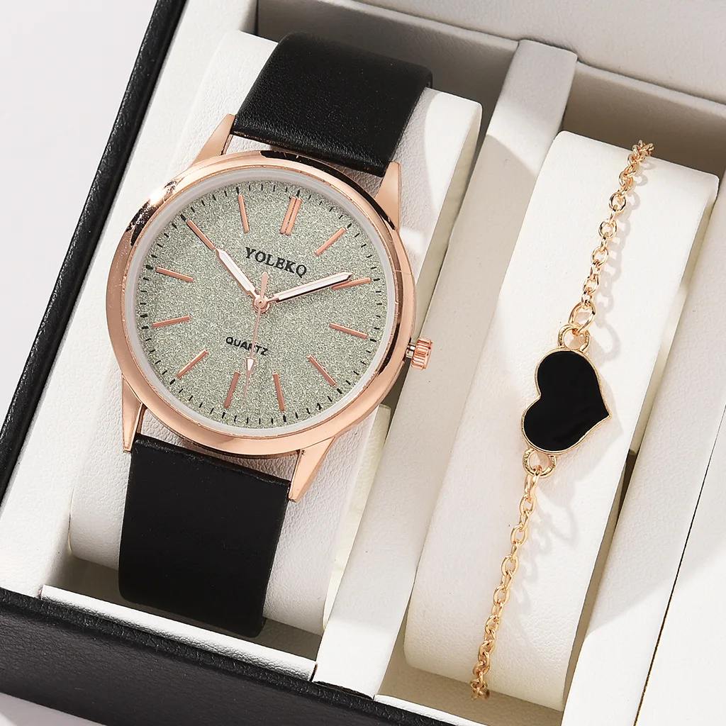 1шт женские деловые модные повседневные кварцевые часы с круглым указателем для женщин в подарок