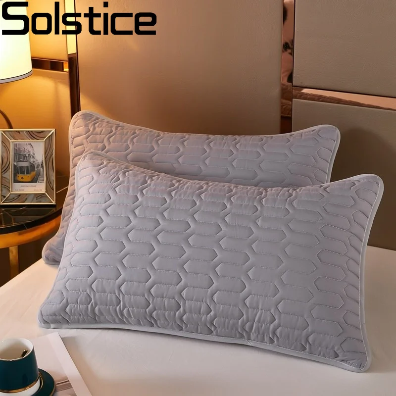 2 шт. Водонепроницаемых наволочек для спальни, утолщенные и удобные наволочки для односпальной кровати 48x74 см, наволочки для домашнего текстиля