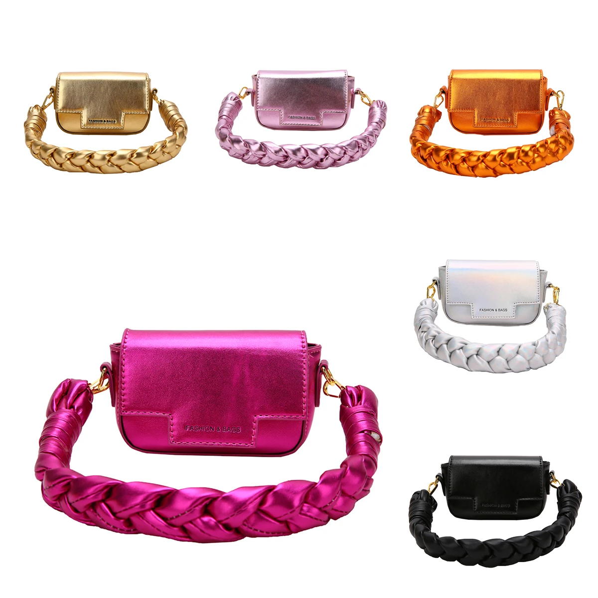 2023 Женская лазерная маленькая квадратная сумка дизайнерского плетения, сумка на толстой цепочке, мини-сумка через плечо, весенние новинки Bolsa Feminina