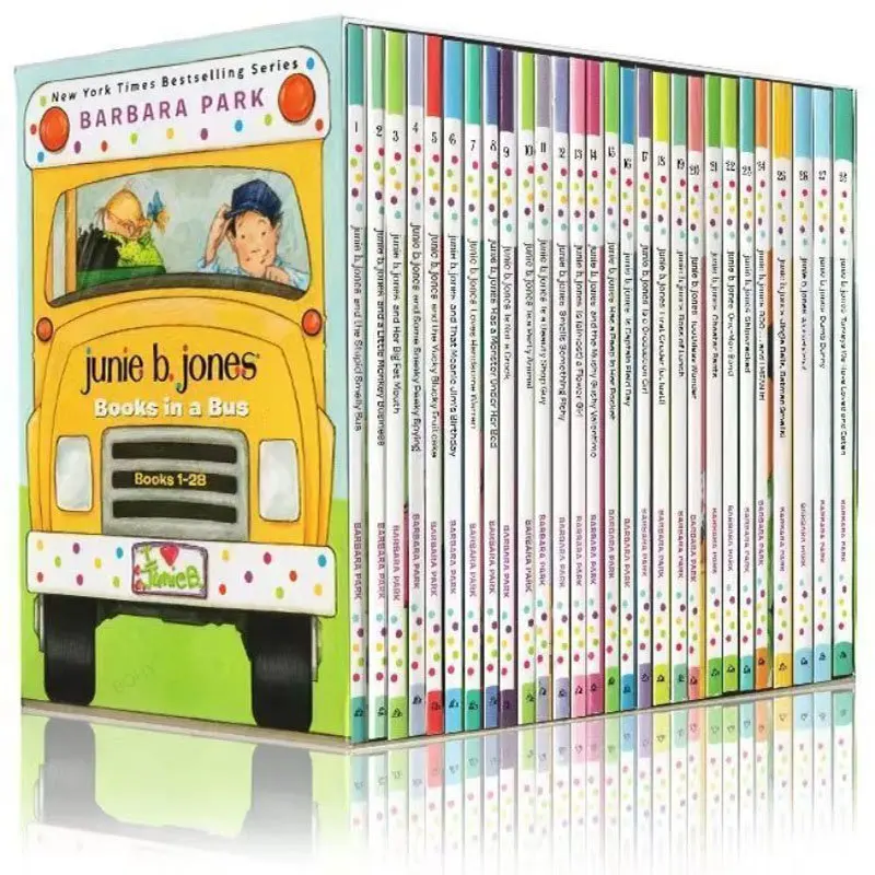 28 книг / набор Джуни Б. Джонс Полное собрание книг по английскому языку для чтения, Адская школьная жизнь, Романы о кампусе, книги