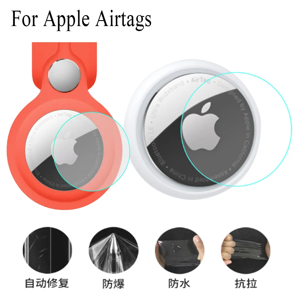 2шт/4шт Гидрогелевая Пленка Для Apple Air Tag Tracker, Устойчивая К Царапинам, Защищающая От Отпечатков пальцев Водонепроницаемая Защитная Пленка Для Apple Airtag
