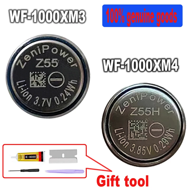 3,7V-3,85 V Z55H CP1254 Аккумулятор Для Sony WF-1000XM4 WF-1000XM3 SP900 SP700N WF-SP600N Bluetooth Наушники Чехол Для Зарядки Аккумулятора