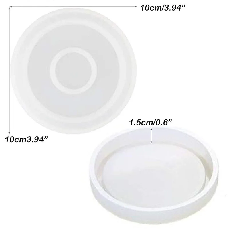 3 упаковки силиконовой формы для круглой подставки 