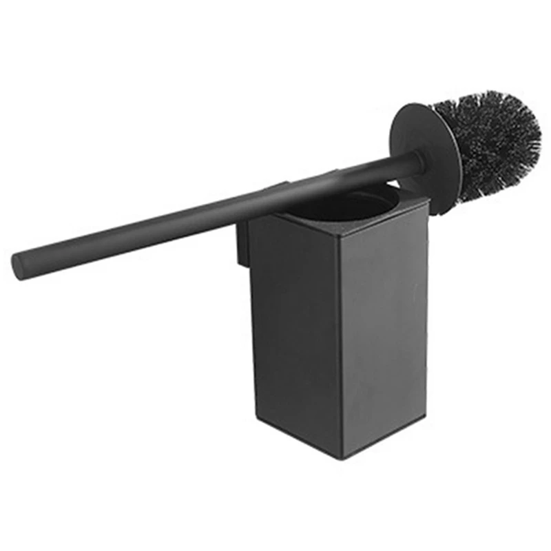 3X Туалетная щетка из нержавеющей Стали, Черный Держатель для щетки для чистки ванной Комнаты С настенным креплением для туалетной щетки