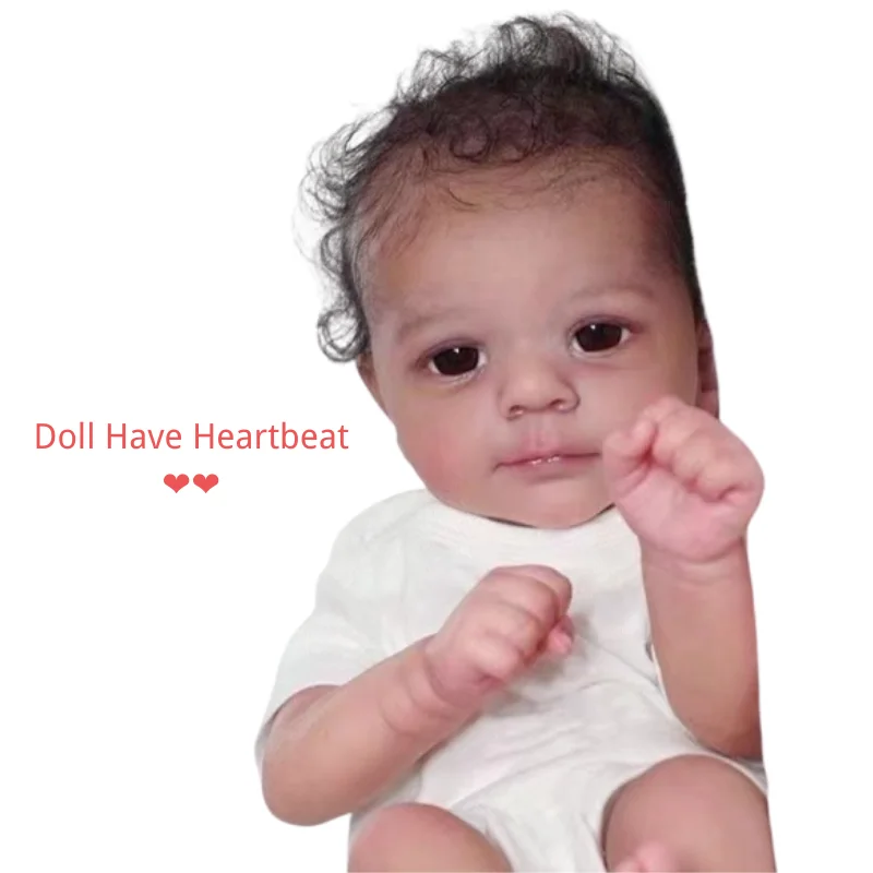 45 СМ Reborn Baby Felicia С Куклой Heartbeat 3D Живопись Кожи Реалистичные Укоренившиеся Волосы Ручной Работы Высокое Качество Reborn Baby Doll