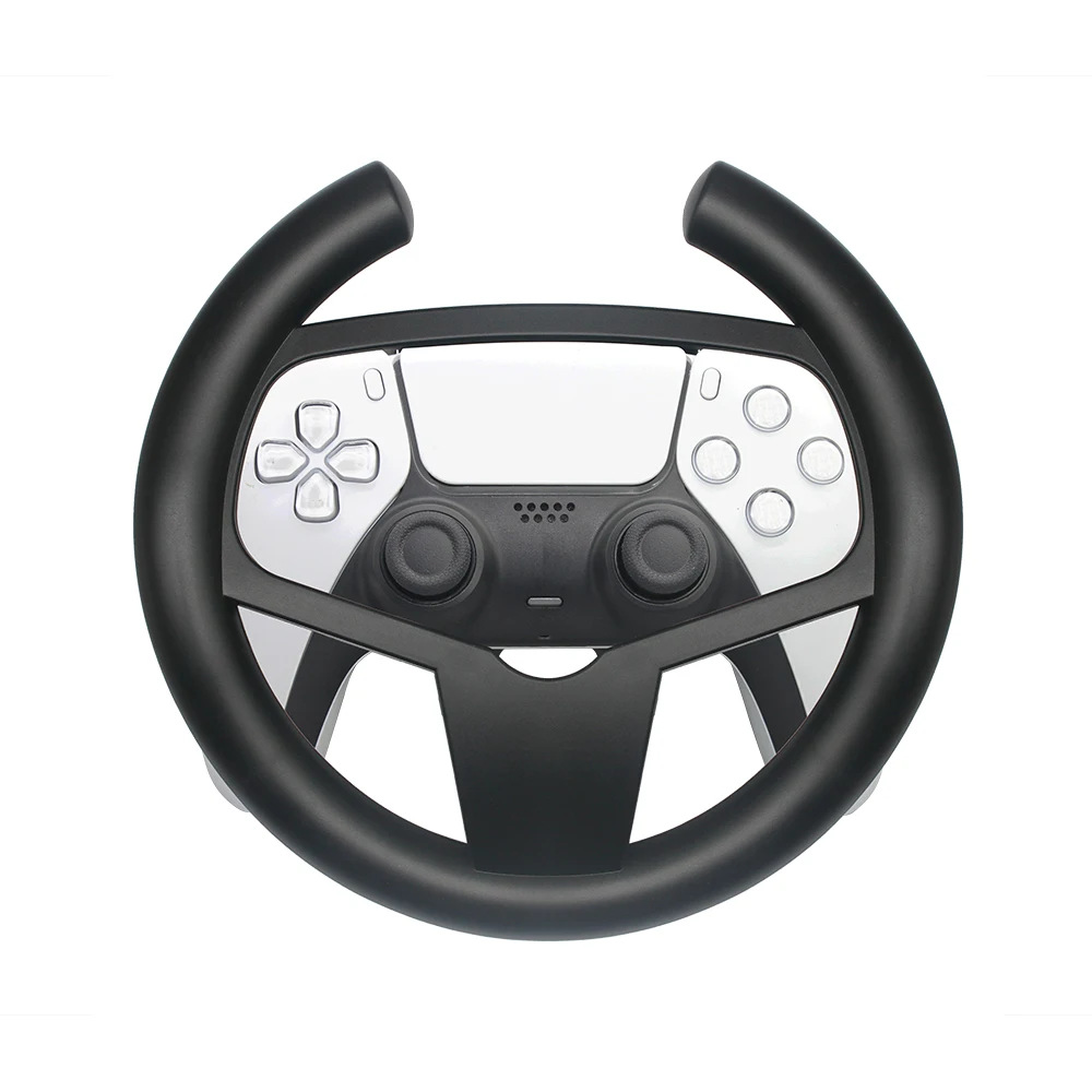 50шт Черный игровой гоночный руль для PS5 Игровой контроллер DualSense Автомобильное рулевое колесо Игровая ручка для вождения