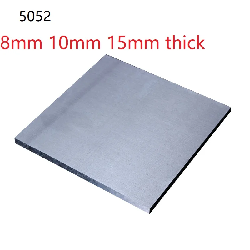 8 мм, 10 мм, 15 мм толщиной 5052 пластина из алюминиевого сплава AL-Mg, 5052 алюминиевая панель из алюминиевого листа alaminium, устойчивая к коррозии