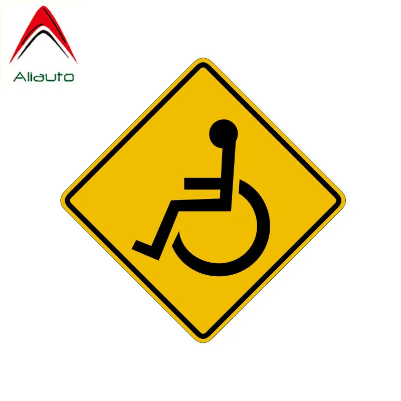 Aliauto Стильный Автомобильный Знак доступа Для инвалидов, Наклейка из ПВХ для Audi A1 A3 A4 A5 A6 A7 A8 C5 Q3 Q5 Q7 S3 S5 S6, 13 см * 13 см