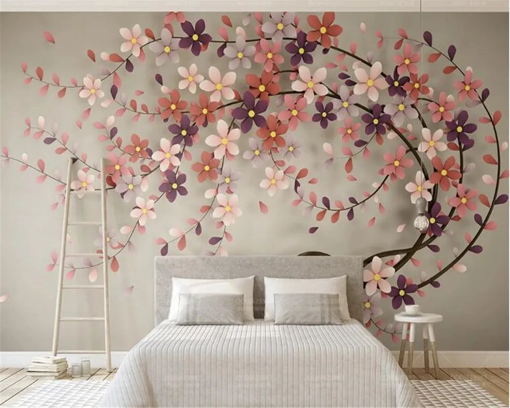 beibehang papel de parede Модные обои для фотообоев с розами 3D Фон для стен walpaper tapete 3d rose HD mural