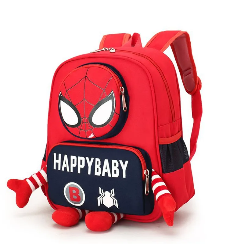 Disney Spiderman Новый Нейлоновый Детский Рюкзак Для Детского сада Мальчиков И Девочек, Детский Рюкзак Для Первого Класса, Детская Школьная Сумка, сумка