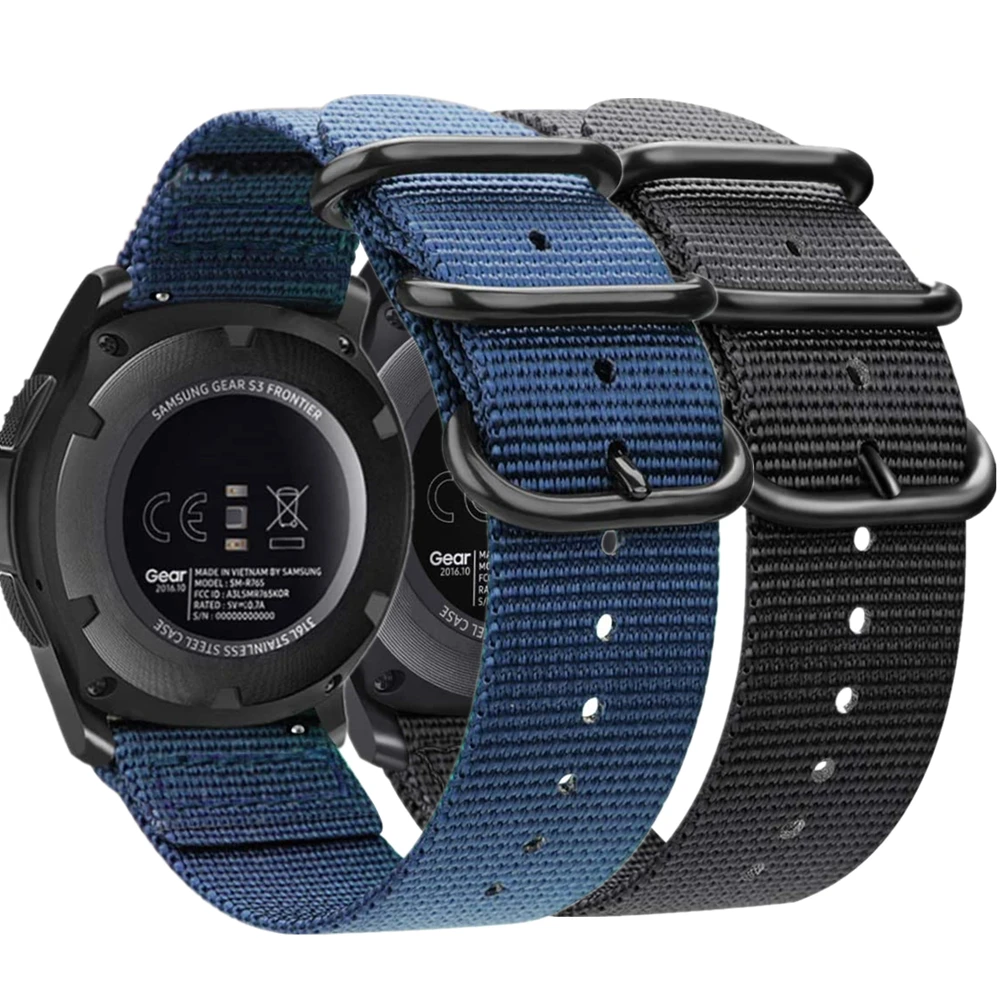 Galaxy Watch 46 мм Gear S3 frontier ремешок для samsung watch active2 Galaxy Watch 4 Classic 42 мм 44 мм ремешок Нейлон корреа 20-22 мм