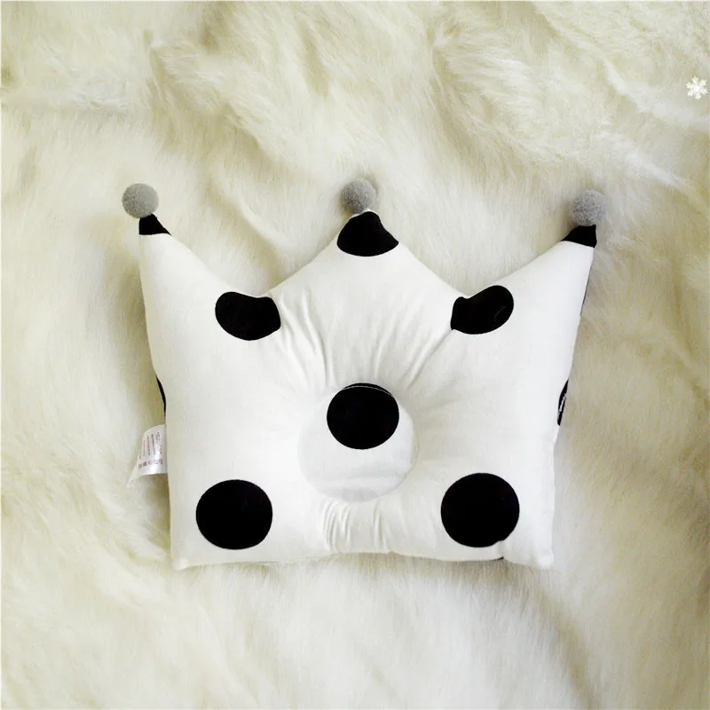 INS Стильная подушка для новорожденных с милой мультяшной короной, формирующие подушки для младенцев, спящих от 0 до 1 года, Heas Proction Cushons Kids