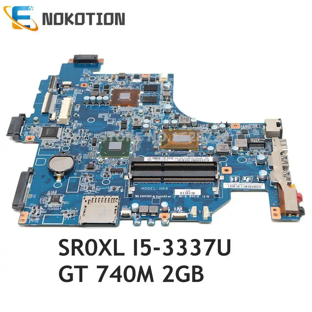 NOKOTION Для SONY vaio SVF15 SVF152 Материнская Плата ноутбука SR0XL I5-3337U CPU GT740M GPU A1945016A A1945015A DA0HK9MB6D0
