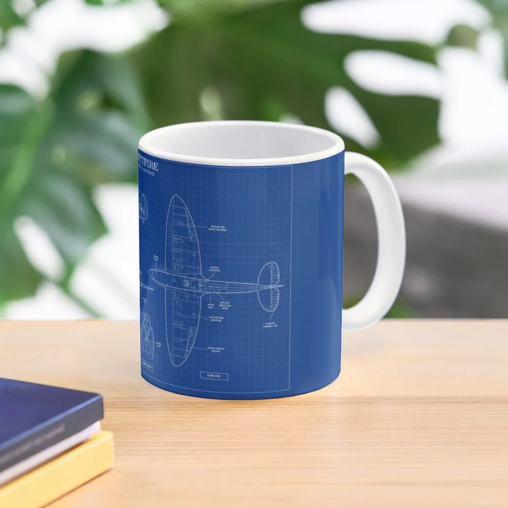 SPITFIRE: Королевские военно-воздушные силы (Blueprint), кофейная кружка, кофейные чашки, керамическая кофейная чашка