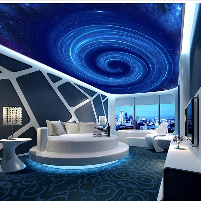 wellyu Пользовательские фотообои обои 3d dream galaxy супер большое небо зенит фреска гостиная КТВ потолок декоративная обои
