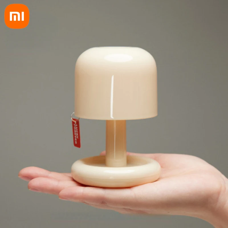 Xiaomi Mushroom Flower Bud Перезаряжаемые светодиодные настольные лампы Настольный ночник для столовой в спальне Сенсорный ночник Простое современное украшение