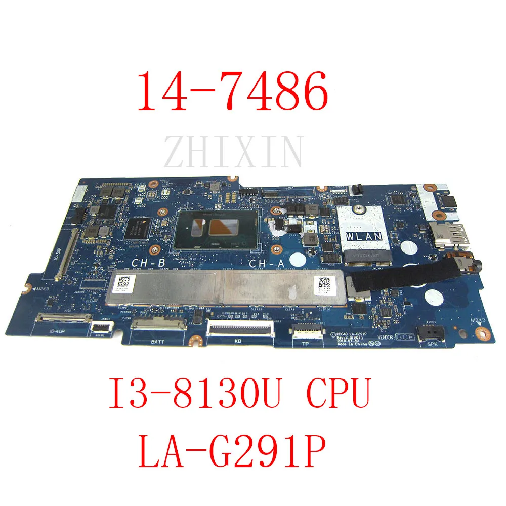 yourui Для Dell Chromebook 7486 2-в-1 материнская плата ноутбука SR3W0 I3-8130U 2,2 ГГц 4 ГБ 128 ГБ CN-0WDK4K 0WDK4K DDG40 LA-G291P