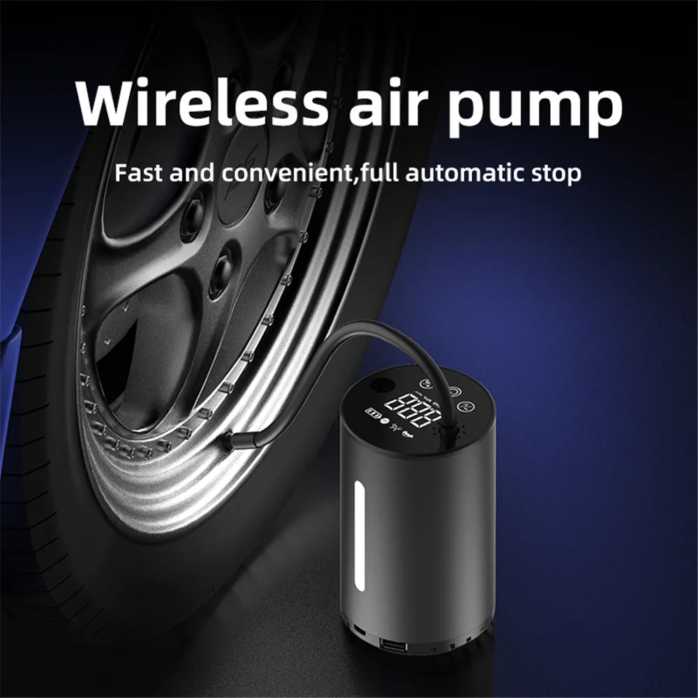 Автомобильный воздушный компрессор, воздушный насос Smart Touch Screem, портативный 150 фунтов на квадратный дюйм, 12 В, накачка шин для автомобилей, Электрический мотоцикл, надувной насос