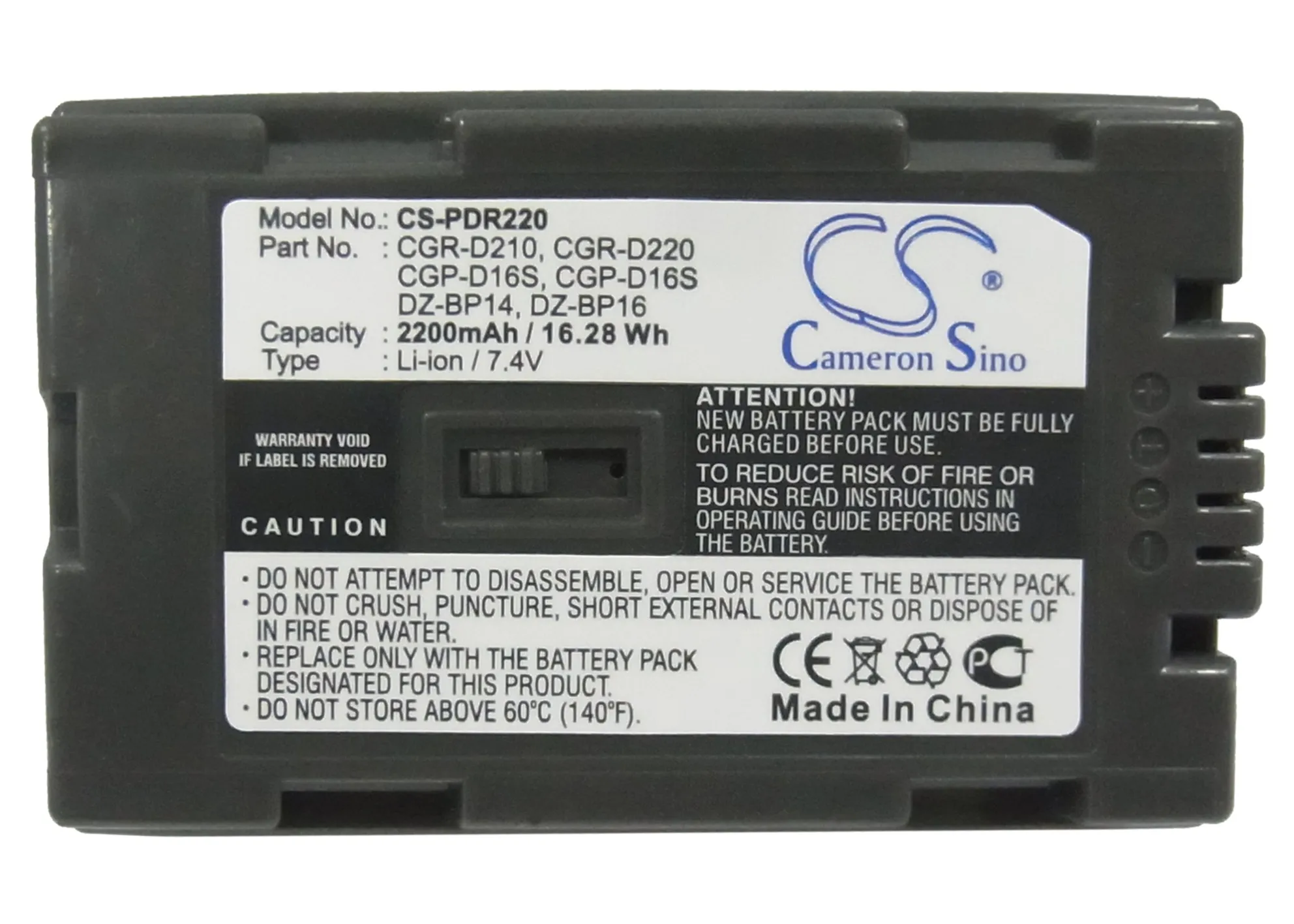 Аккумулятор камеры для CGR-D220 NV-DS11ENC NV-DS12B NV-DS15 NV-DS150B NV-DS3 NV-DS33