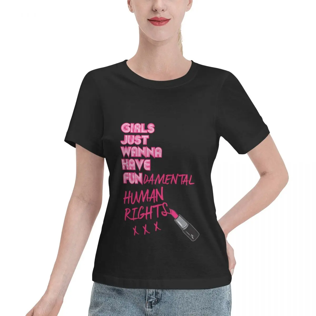 Базовая классическая футболка, одежда из аниме, топы больших размеров, футболки для женщин
