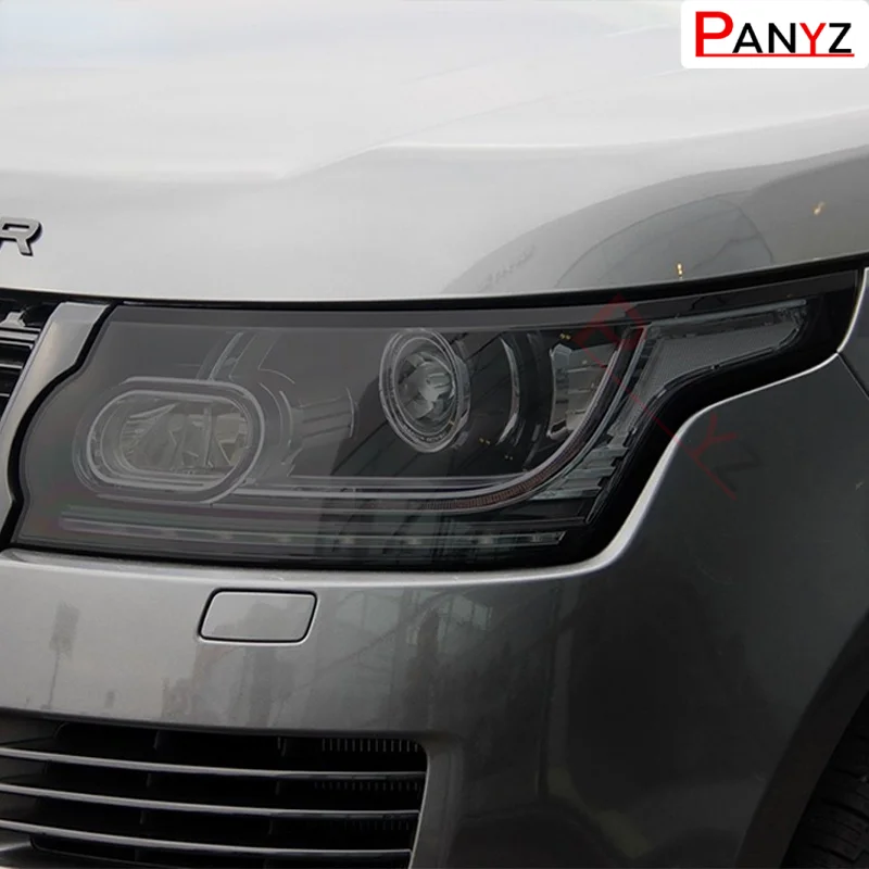 Восстановление защитной пленки для автомобильных фар 2 шт Прозрачная Черная наклейка TPU для Range Rover Vogue L405 2013-2020 Аксессуары