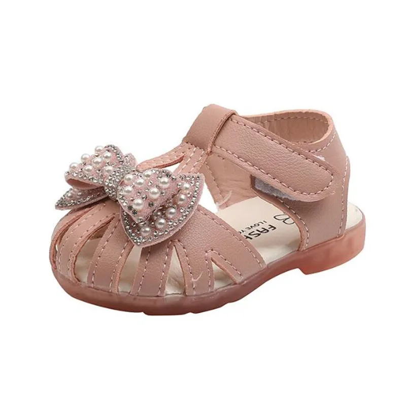 Детские сандалии; обувь принцессы для мальчиков и девочек; летняя детская обувь для малышей 1-3 лет с дышащей и нескользящей мягкой подошвой.