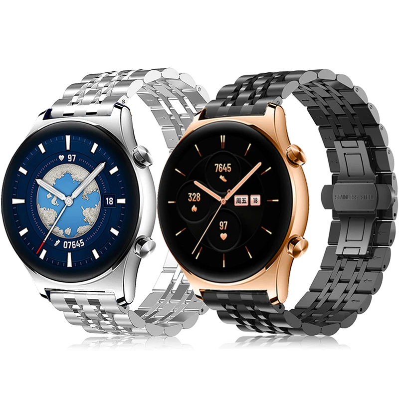 Для HONOR Watch GS 3 Ремешок Для Часов Из Нержавеющей Стали Металлические Браслеты Для Huawei Watch GT 3 2 46 мм 42 мм Браслет Magic Watch 2 Ремешок