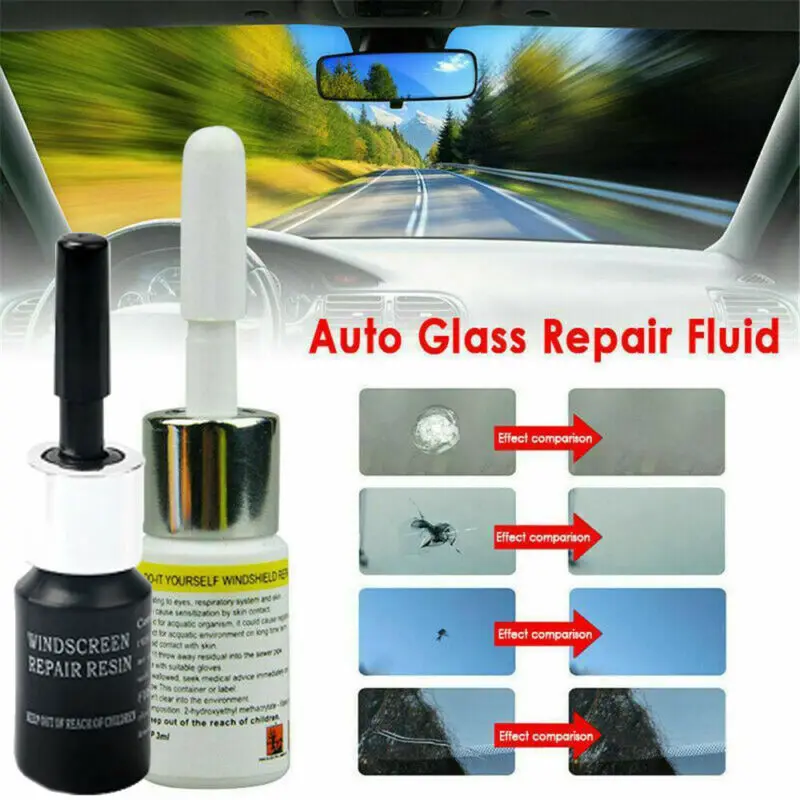 Жидкость для ремонта лобового стекла автомобиля, 2 бутылки, Практичный Раствор для ремонта длинных трещин, клей для восстановления царапин на экране телефона, восстанавливающий трещины на стекле