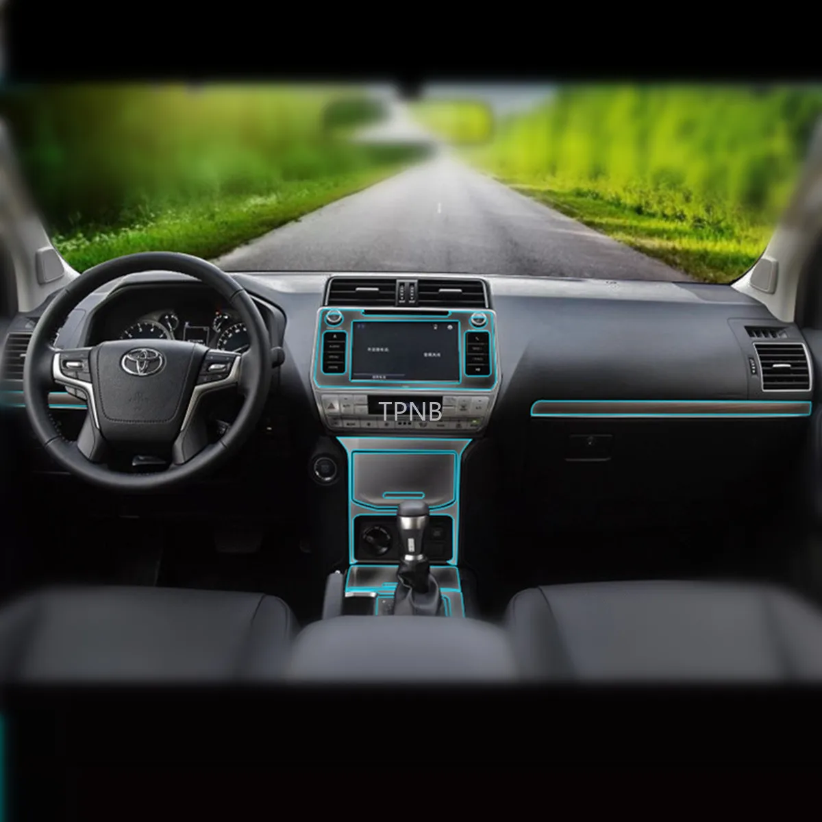 Защитная пленка для управления рычагом переключения передач Toyota Land Cruiser Prado 150 2018 2019 2020 TPU Предотвращает появление царапин