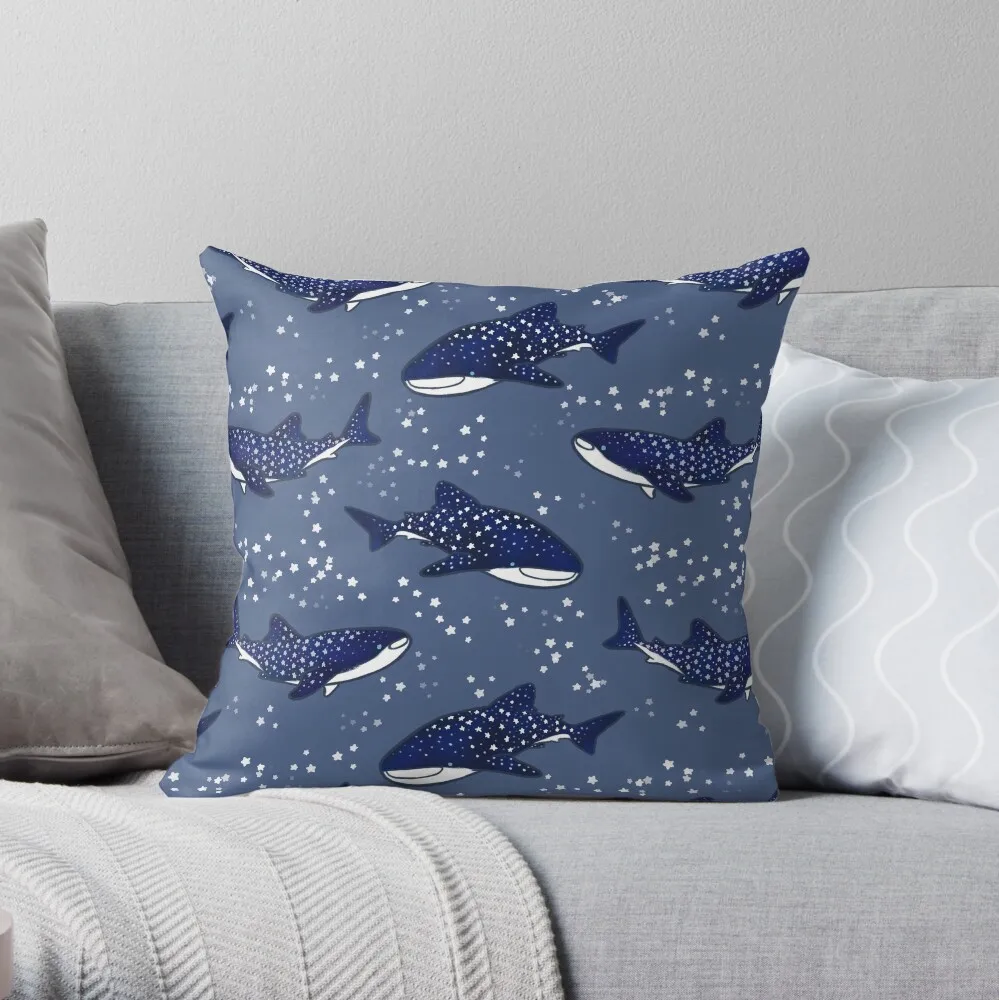 Звездные китовые акулы (темная версия) Мягкая подушка Диванная подушка Роскошные диванные подушки чехлы для гостиной