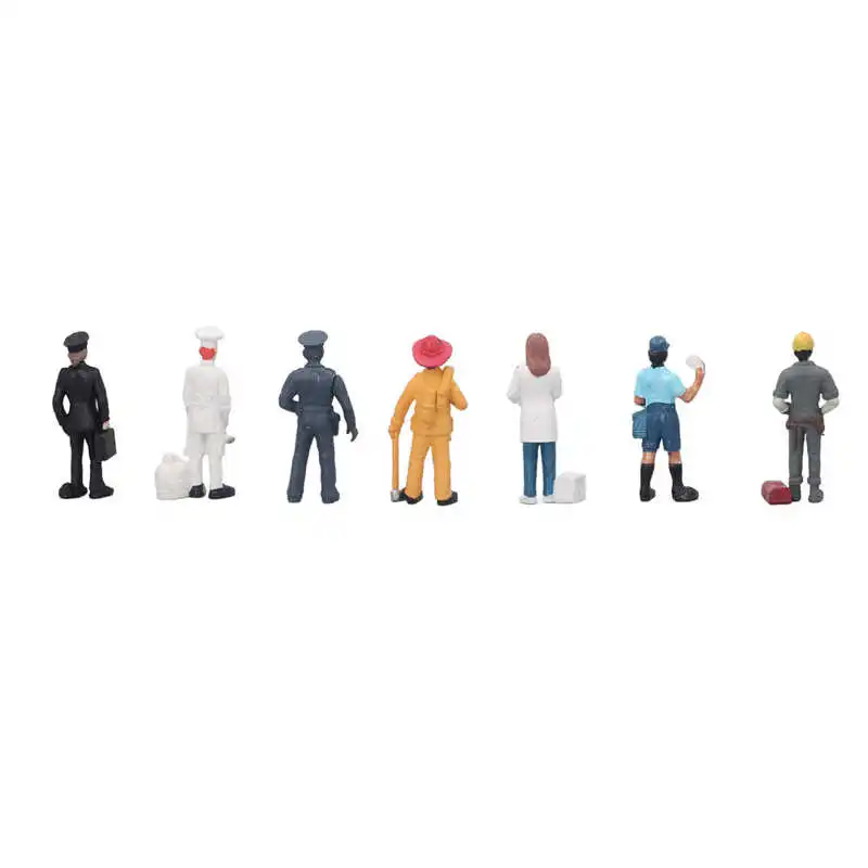 Имитационная модель персонажа, миниатюрная игрушка, мягкий пластик, 7 типов, яркая для игры, наращивающая потенциал