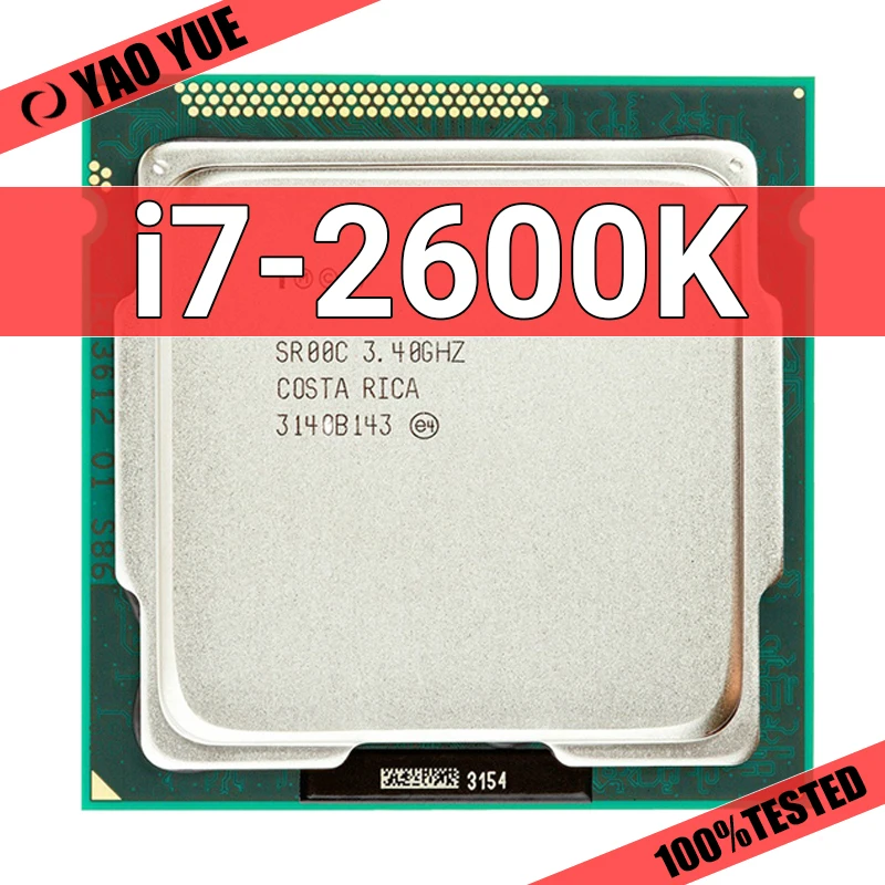 Используемый процессор i7-2600k Процессор i7 2600K (кэш 8M, 3,40 ГГц) Четырехъядерный процессор LGA 1155 на 100% исправен Настольный процессор