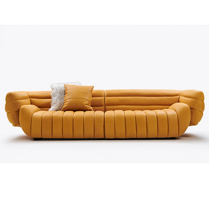 Итальянский диван, чрезвычайно простой, матовый, Современная вилла для трех человек, Элитная дизайнерская модульная мебель для гостиной