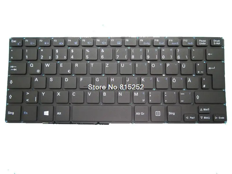 Клавиатура для ноутбука PEAQ PNB T2011-I0N3 11.6 360 Немецкий GR/Швейцарский SW Черный