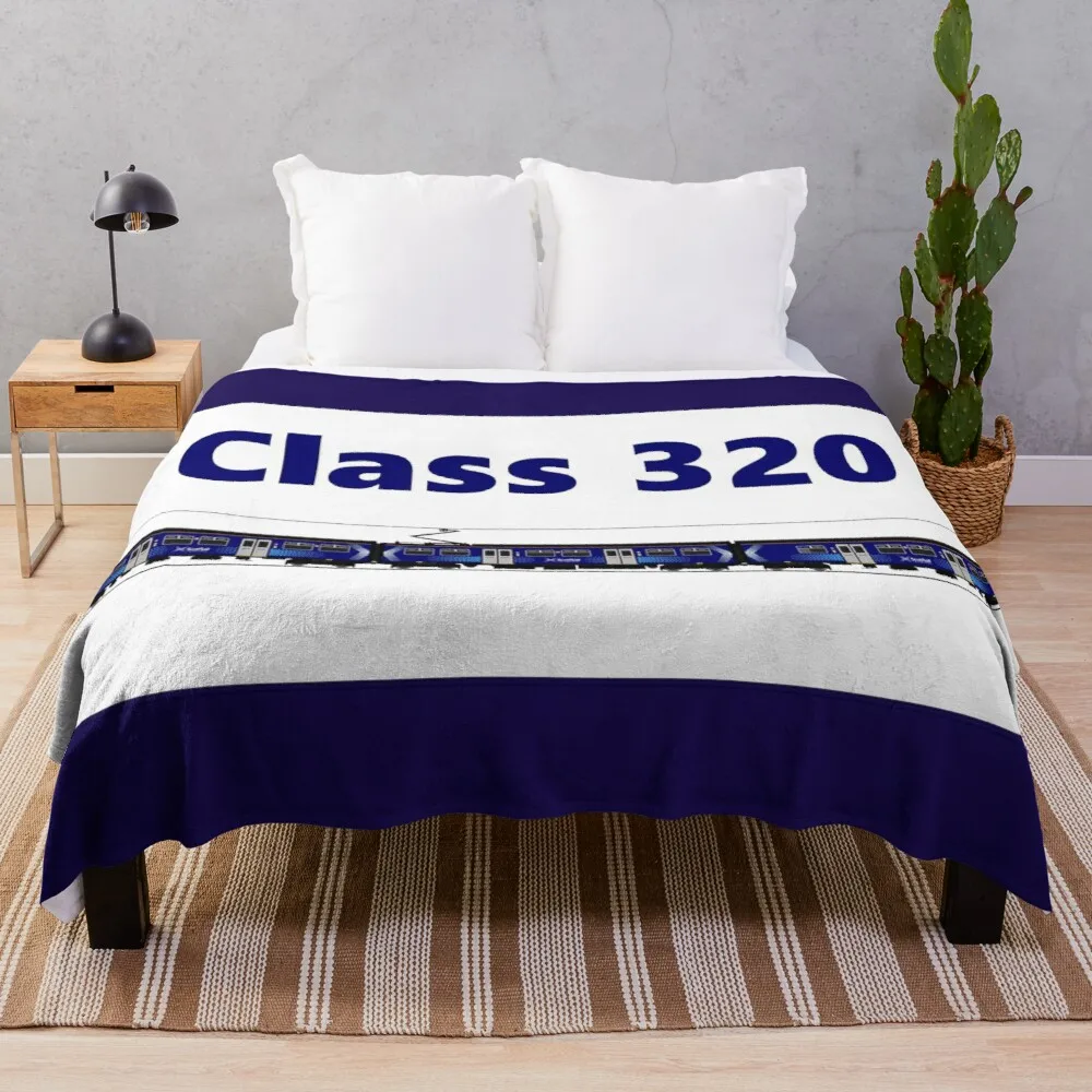 КЛАСС 320 Покрывало для поезда SCOTRAIL, пушистые одеяла, мягкое клетчатое одеяло для дивана