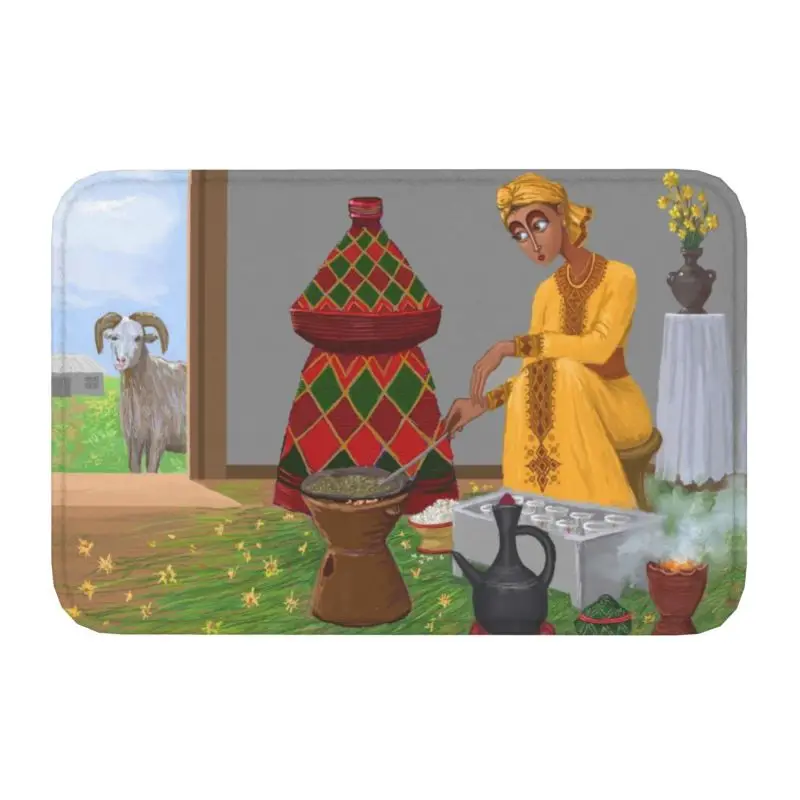 Коврик на эфиопский Новый год, Нескользящий Коврик для кухни, ванной, Приветственный коврик для спальни, Балконная дверь, пол, Входной ковер, Коврик для ног