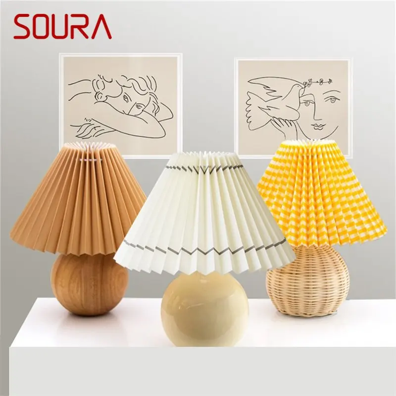 Креативная настольная лампа SOURA Nordic Mini Mushroom Light Настольная Керамическая Светодиодная Декоративная для дома, спальни
