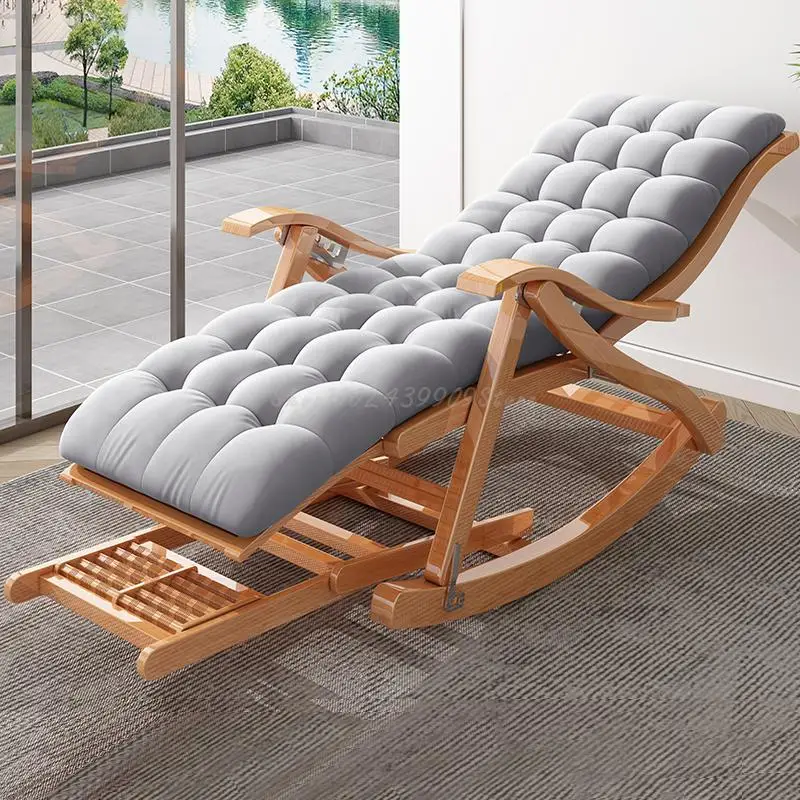 Кресло для отдыха, бамбуковое кресло-качалка для взрослых, балкон, подлокотник для отдыха, раскладная кровать, мебель для гостиной шезлонг пляжный