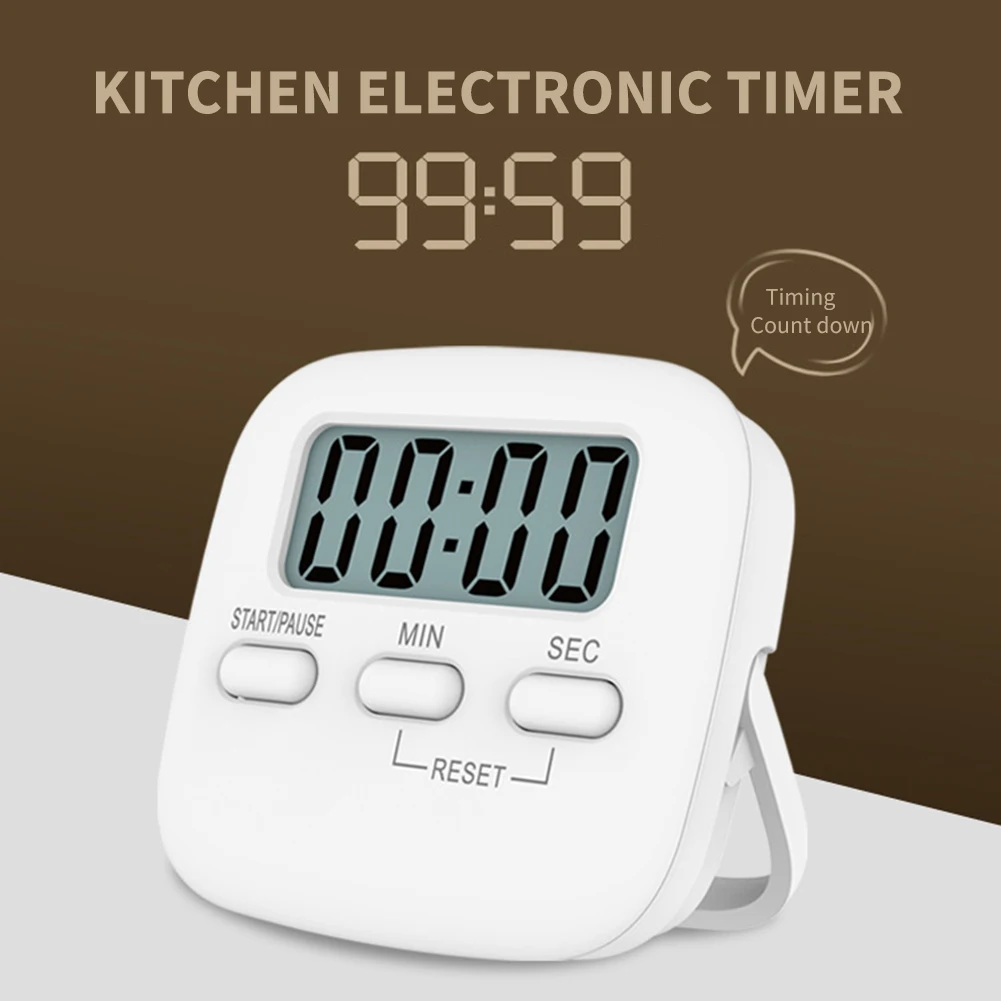 Кухонный будильник с обратным отсчетом времени приготовления Магнитный цифровой секундомер режима сна Таймер приготовления Сильный магнит сзади для приготовления пищи