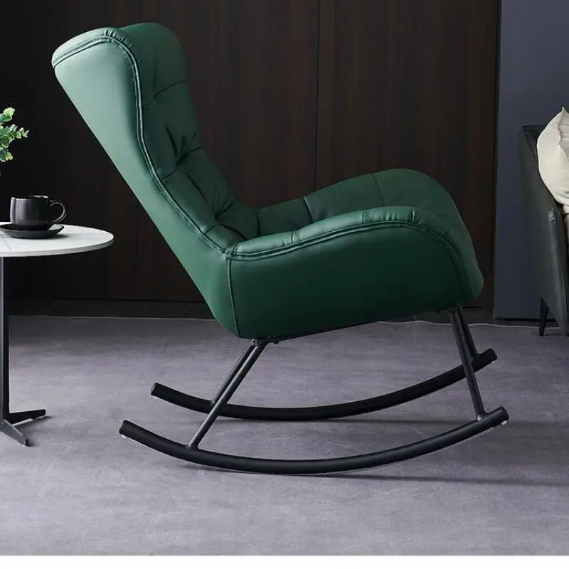 Легкое роскошное кресло-качалка с откидной спинкой, кресло для отдыха на балконе для взрослых, домашний односпальный диван, скандинавское кресло-улитка, сетчатое красное ленивое кресло