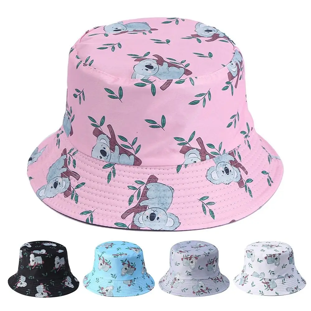 Летняя панама с животным принтом, реверсивная рыболовная кепка, Женская Мужская кепка в стиле Боб, хип-хоп, Панама, Пляжные шляпы от солнца