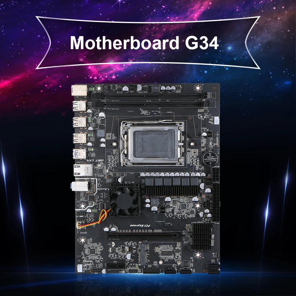 Материнская плата Jingsha AMD X89 SR5650 / SR5670 / SR5690 Поддерживает Набор микросхем mSATA AMD Opteron X89 с 4/8/12/16-ядерным процессором и охлаждающим вентилятором