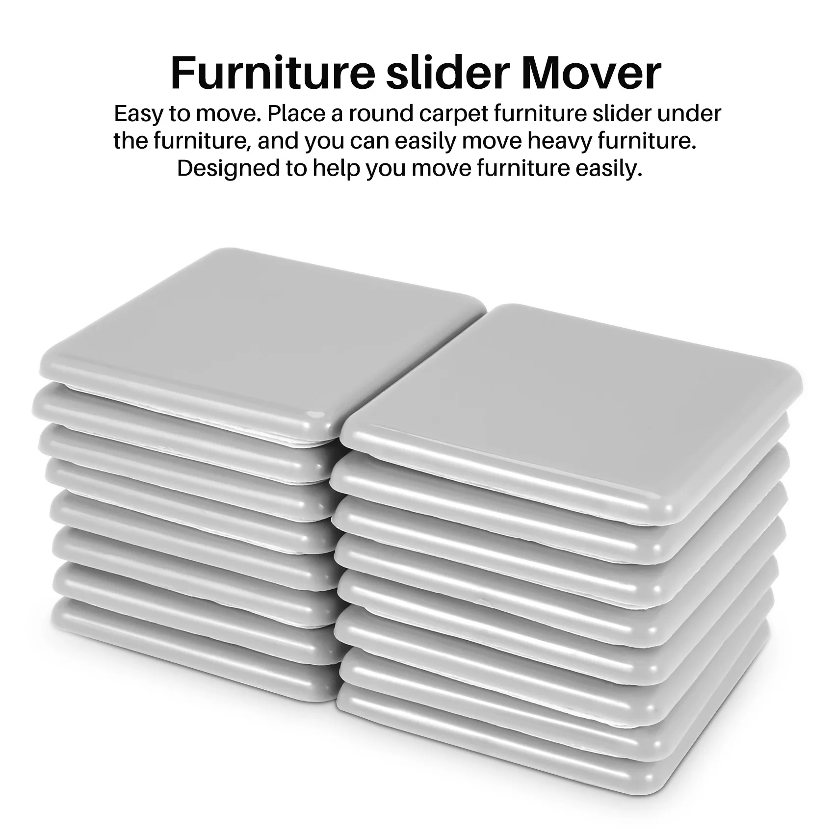 Мебельные ползунки Squer Многоразовая подвижная накладка Glider для легкого перемещения тяжелой мебели по поверхности пола Ковра