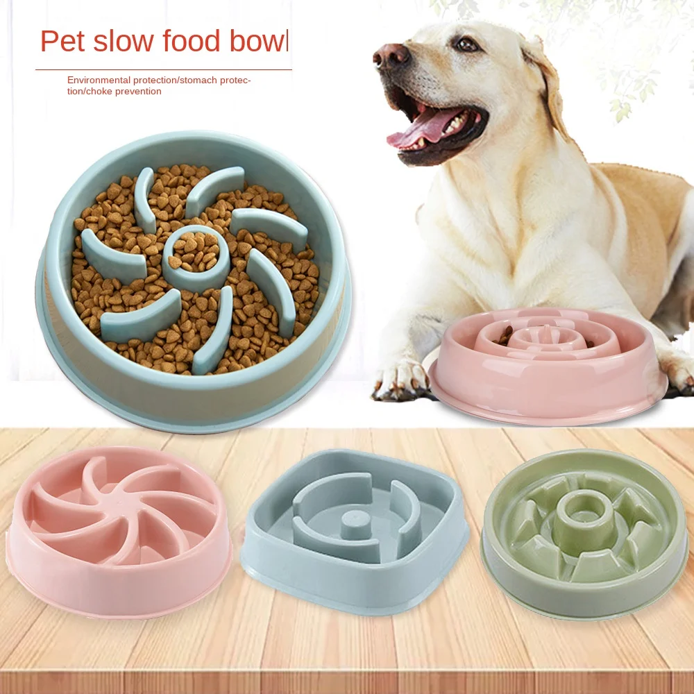 Миска для еды для домашних собак и кошек с защитой от удушья slow Food bowl