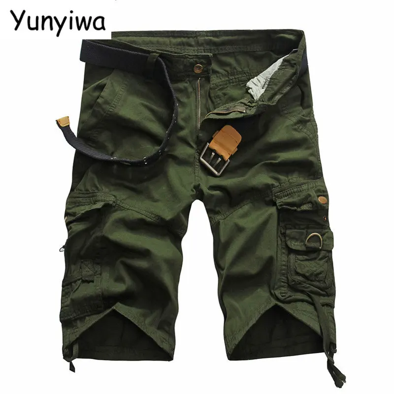 Модные военные шорты-карго Мужские камуфляжные тактические шорты Мужские хлопчатобумажные повседневные мужские короткие брюки большого размера