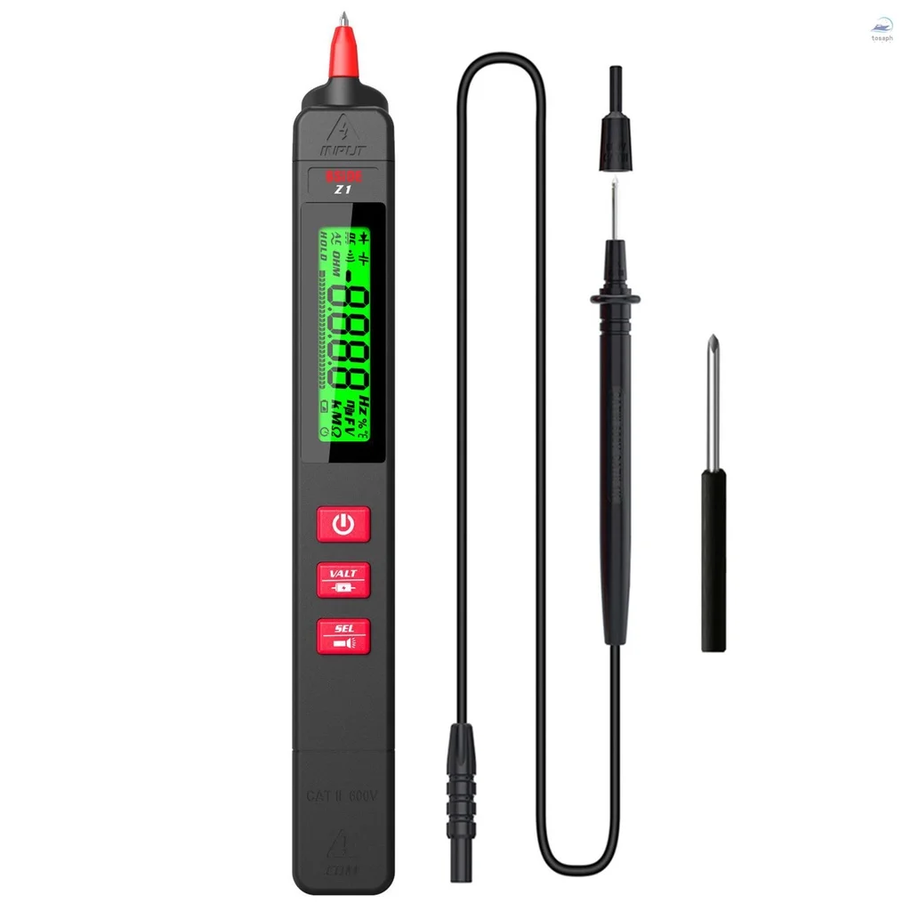 Мультиметр BSIDE Z1 ЖК-цифровой Тестер Smart Pen Type Voltage Detector 2000 Отсчетов постоянного/переменного напряжения