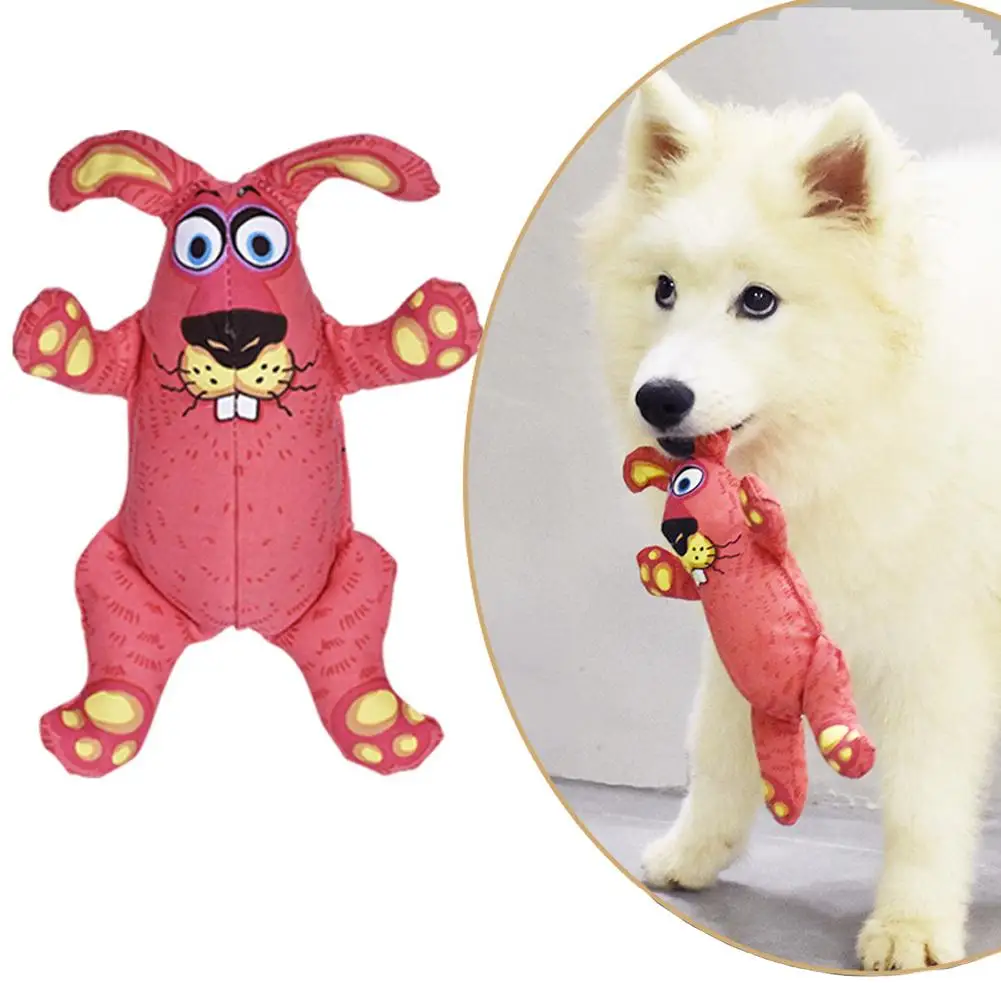 Мультяшные жевательные игрушки для домашних собак, устойчивые к укусам, разрывам, Скрипучее жевание, Прорезывание коренных зубов, Обучающая интерактивным звукам игрушка