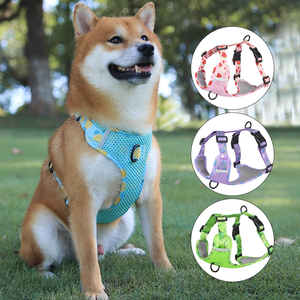 Новая прочная светоотражающая шлейка для собак, Регулируемая шлейка для выгула собак, шлейка для выгула домашних животных для маленьких средних и крупных собак Питбуль